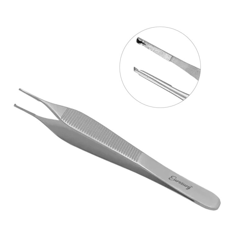Adson Tissue Forceps 4 3/4", 1x2 Teeth With Tying Platform