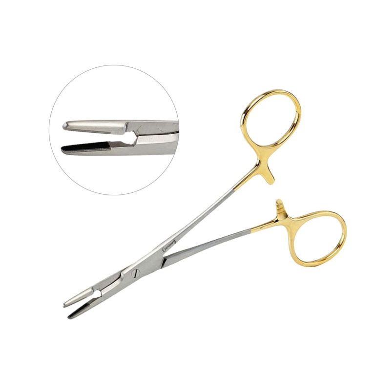 Olsen Hegar Needle Holder Scissors Combination 4 3/4" Smooth Jaws - Tungsten Carbide