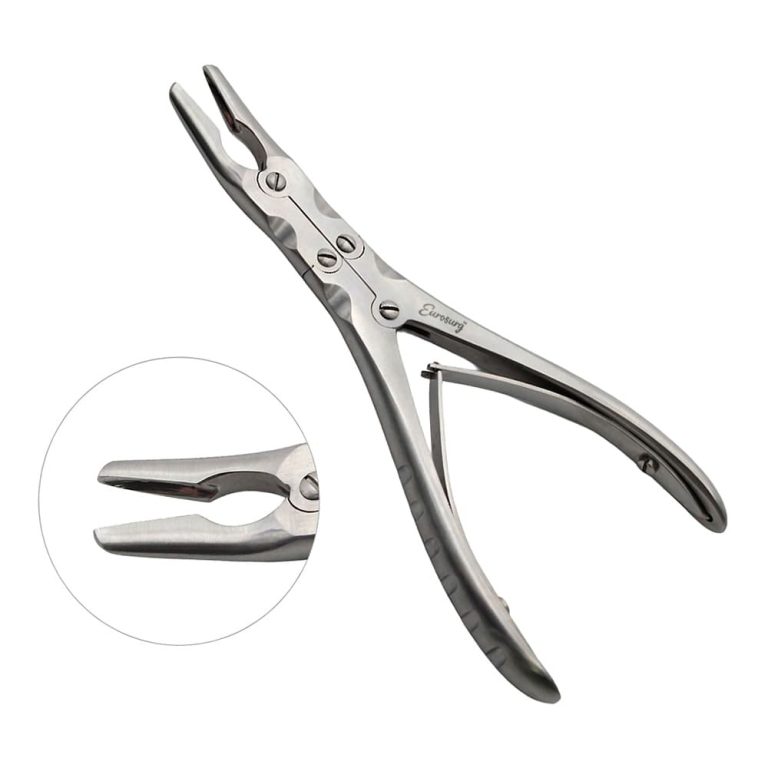Ruskin Rongeur 6" Curved 2mm Double Action