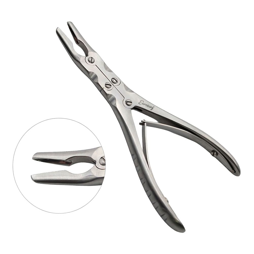 Ruskin Rongeur 6" Curved 2mm Double Action