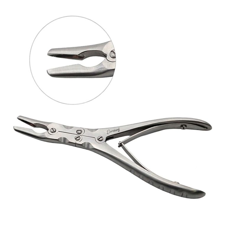 Ruskin Rongeur 7 1/2" Curved 4mm Double Action