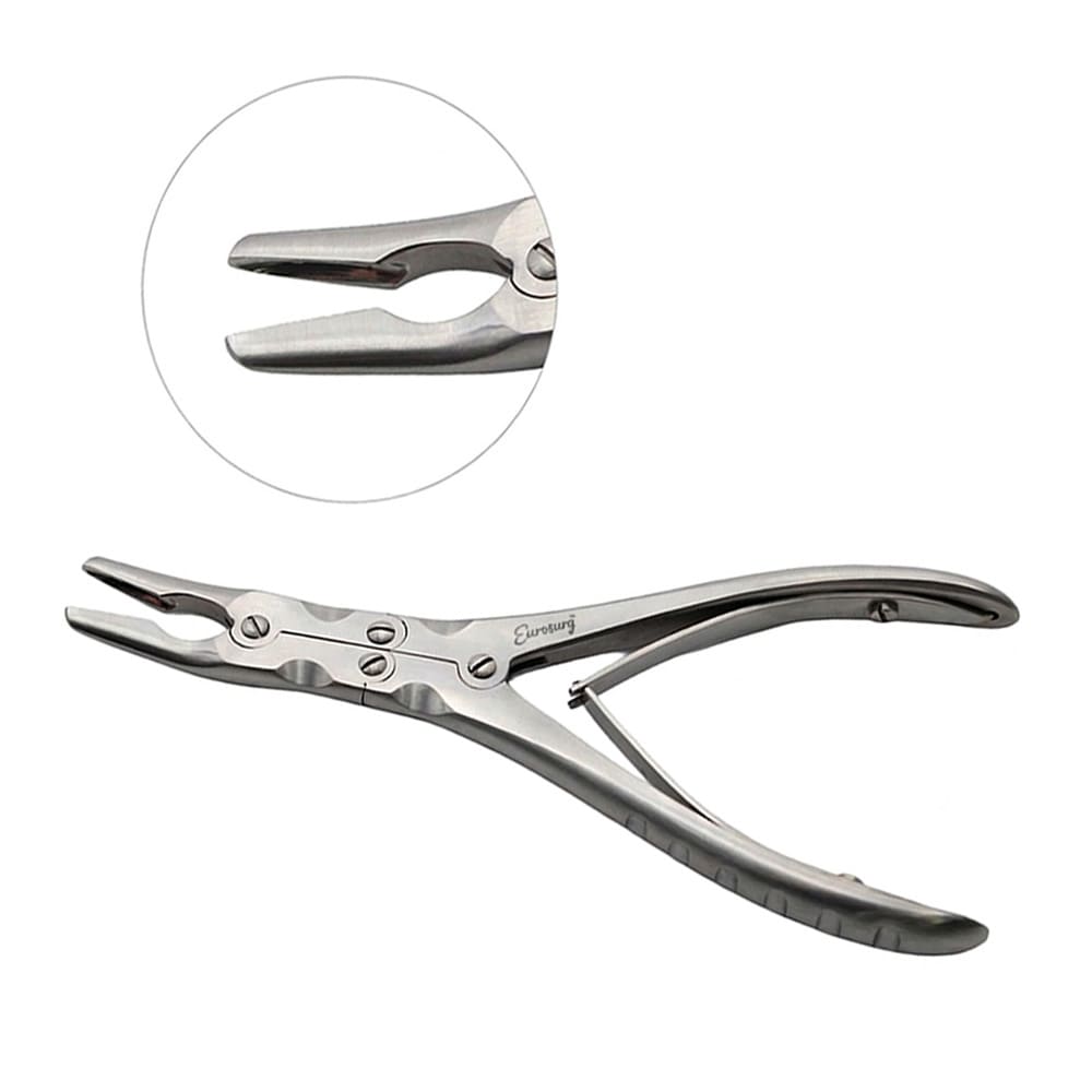 Ruskin Rongeur 7 1/2" Curved 4mm Double Action