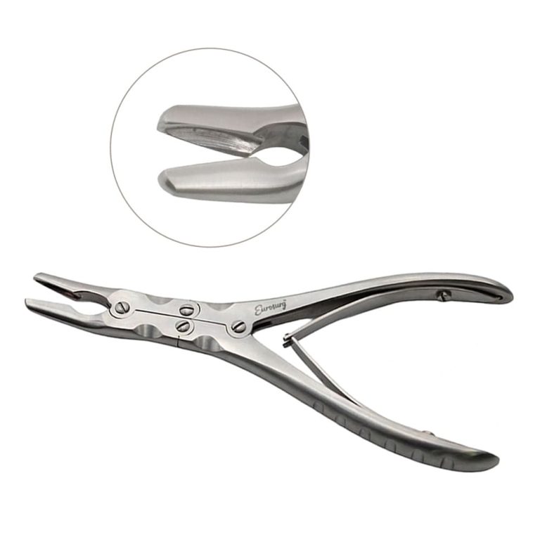 Ruskin Rongeur 9" Curved 5mm Double Action