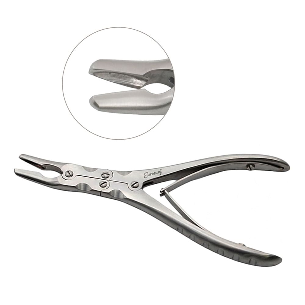 Ruskin Rongeur 9" Curved 5mm Double Action