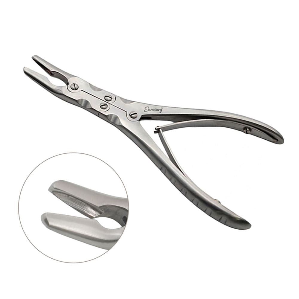 Ruskin Rongeur 9" Curved 6mm Double Action