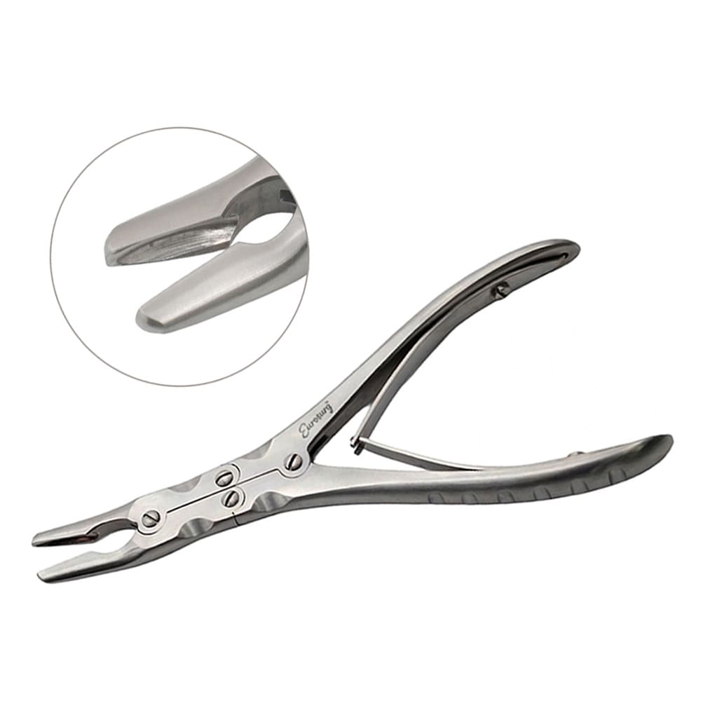 Ruskin Rongeur 9" Curved 7mm Double Action