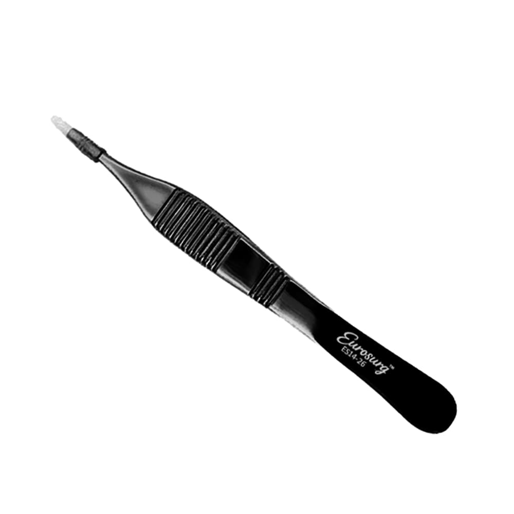 Brown Adson Forceps 4 3/4", 7x7 Teeth, Black Coated Brown Adson Forceps 4 3/4", 7x7 Teeth, Black Coated