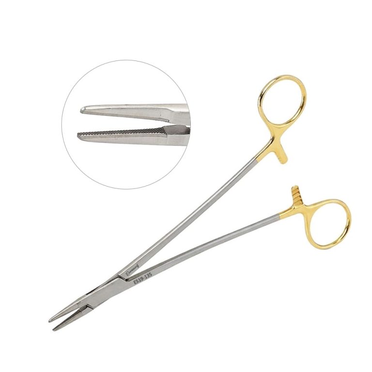 French Eye Ryder Needle Holder Tungsten Carbide 5" French Eye Ryder Needle Holder Tungsten Carbide 5"