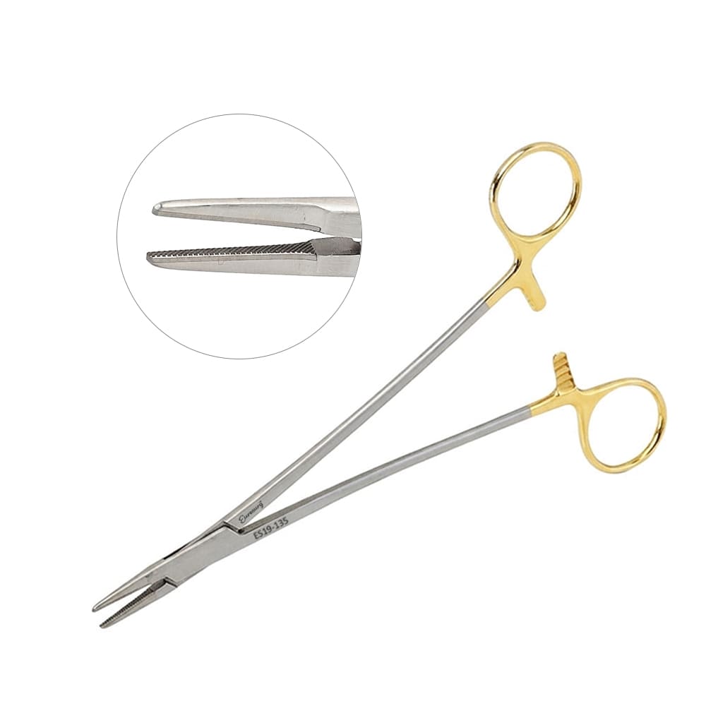French Eye Ryder Needle Holder Tungsten Carbide 5" French Eye Ryder Needle Holder Tungsten Carbide 5"