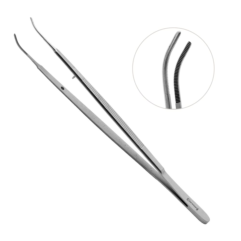 Gerald Dressing Forceps Curved 7" Serrated Gerald Dressing Forceps Curved 7" Serrated