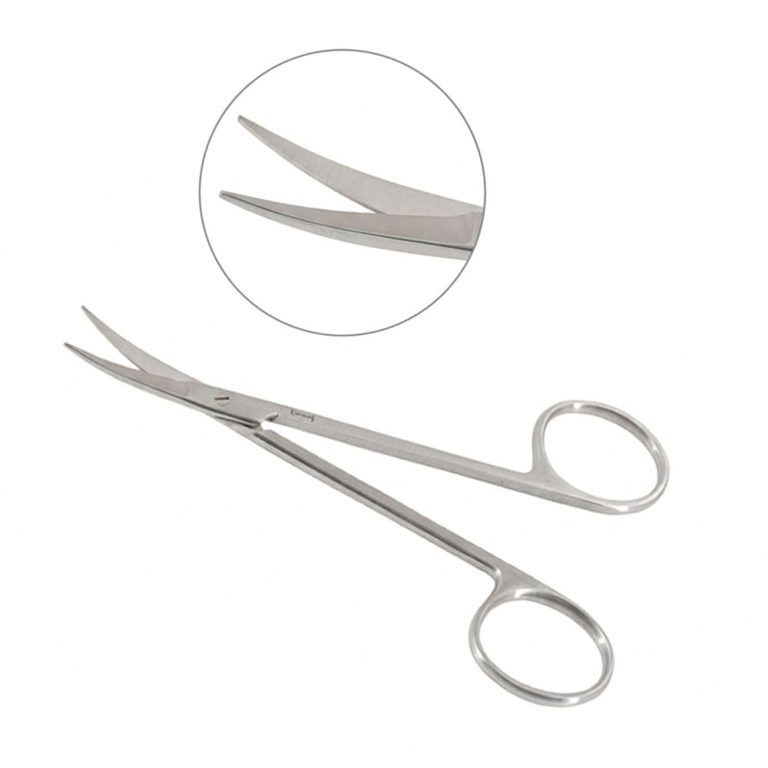 Iris Scissors 4 1/2" Curved with Sharp Tips