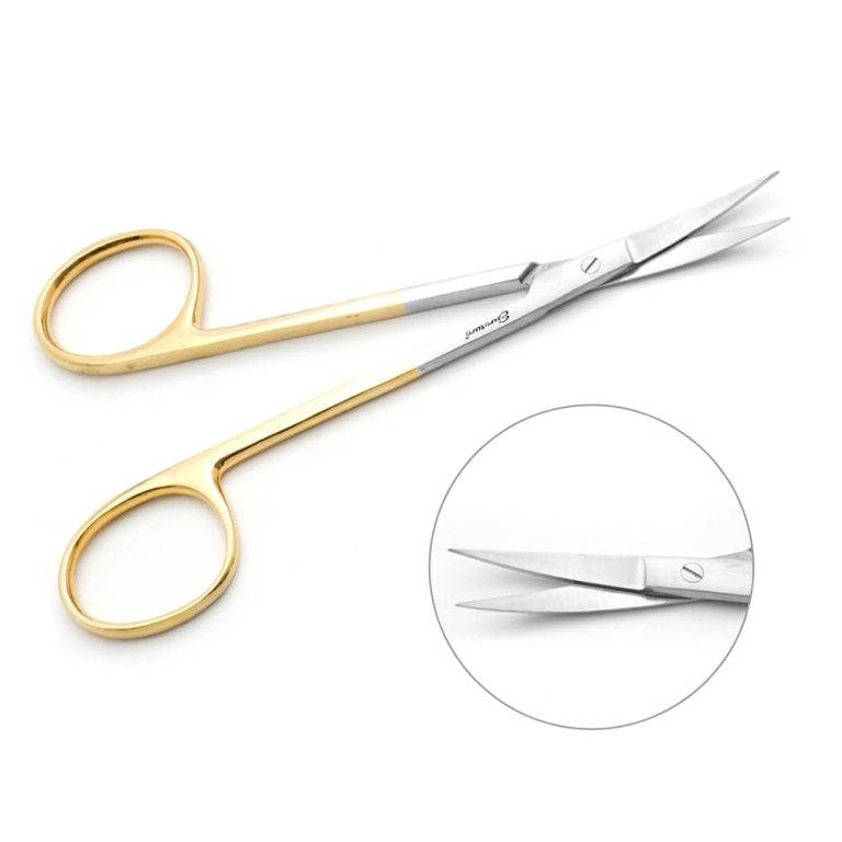 Iris Scissors Curved 4 1/2" Tungsten Carbide