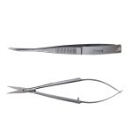 Noyes Iris Scissors Straight 4 1/2" Sharp Tips With Spring Handle
