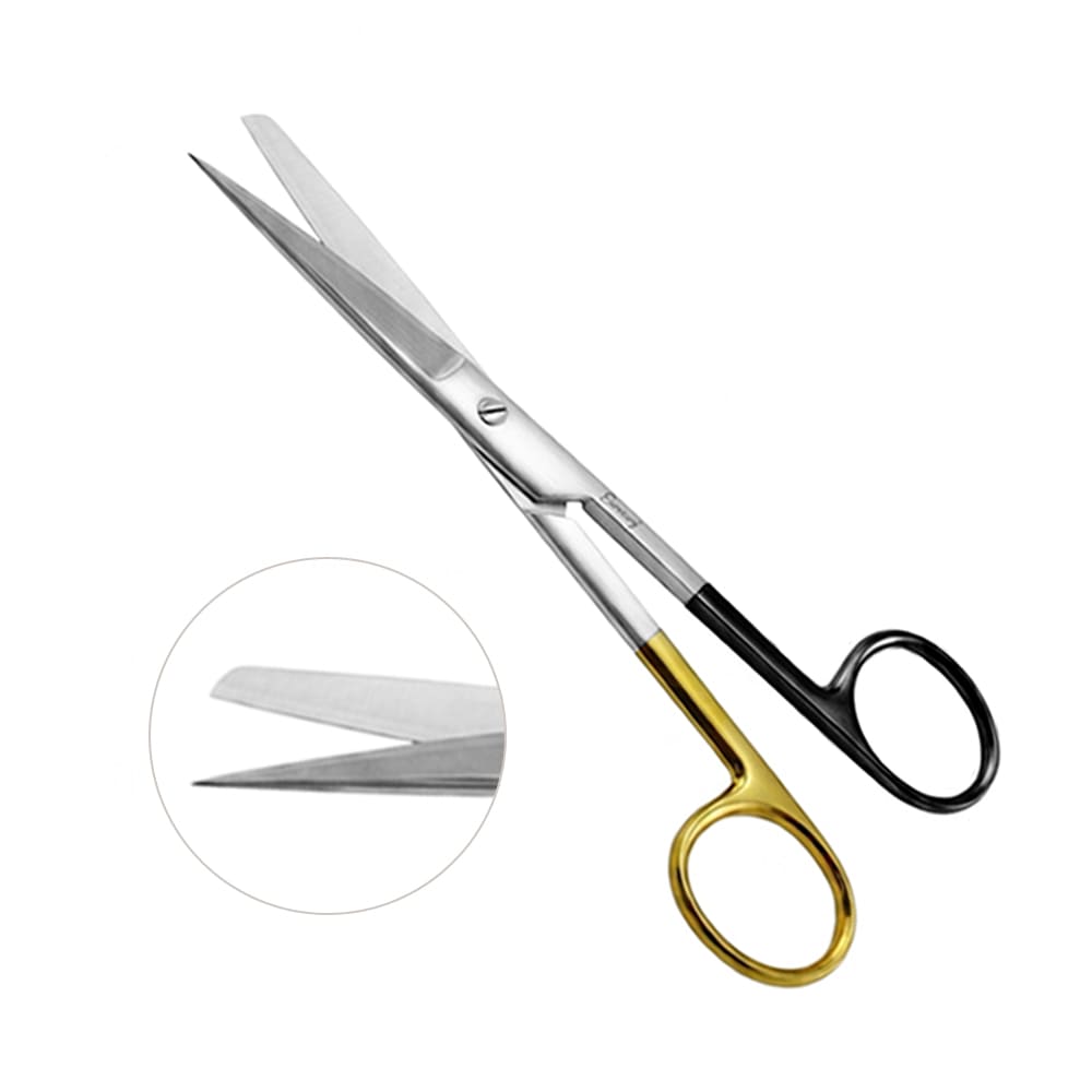 Operating Scissors Sharp Blunt Straight 6 1/2" Super Sharp - Tungsten Carbide