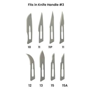 Surgical Blades Box of 100 Stainless Steel Size 11