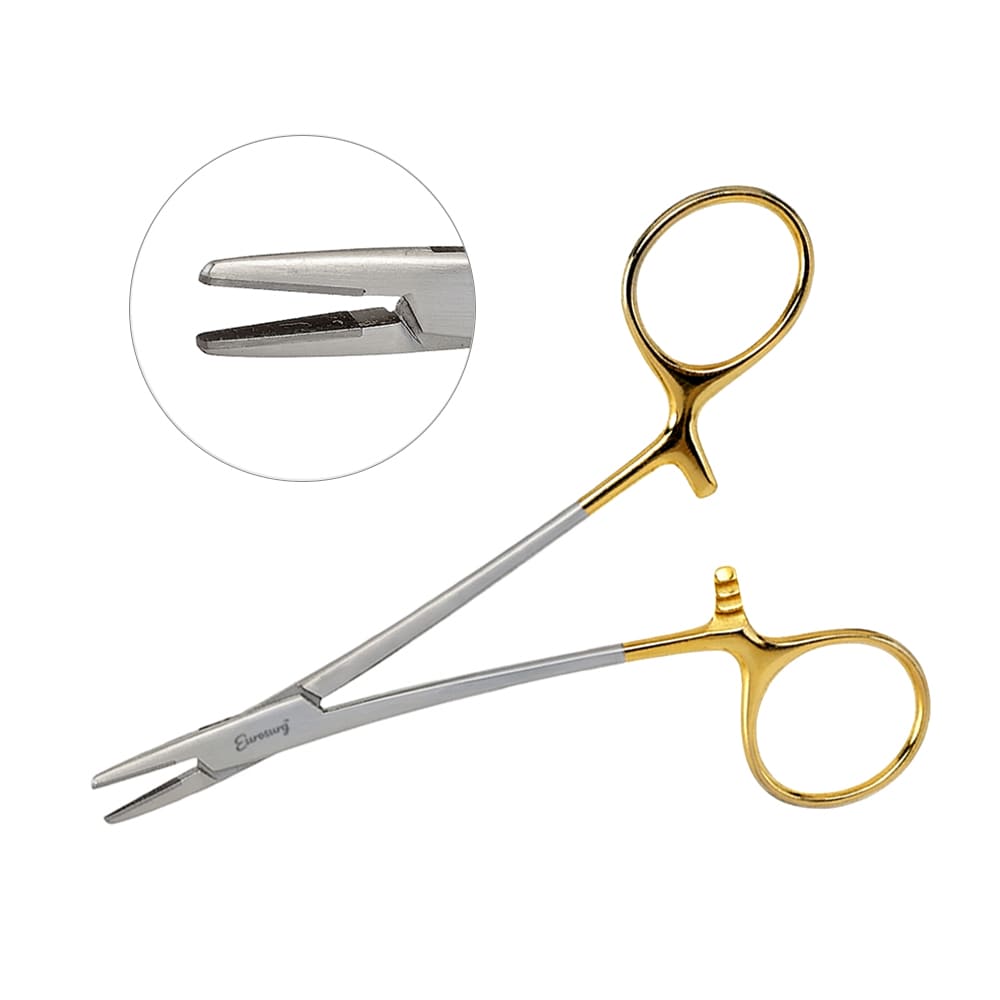 Webster Needle Holder 4 3/4" Smooth Jaws Tungsten Carbide