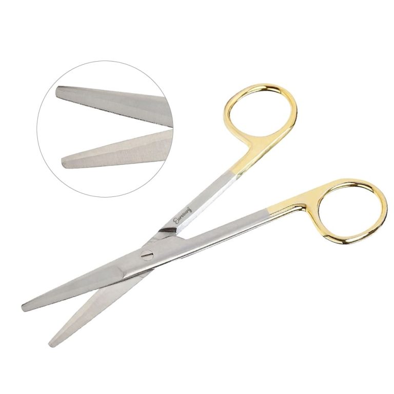 Mayo Dissecting Scissors 6 3/4", Straight, Tungsten Carbide Insert Blades, Left Hand