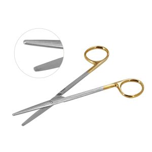 Metzenbaum Scissors Left Hand Straight 5 1/2" Tungsten Carbide