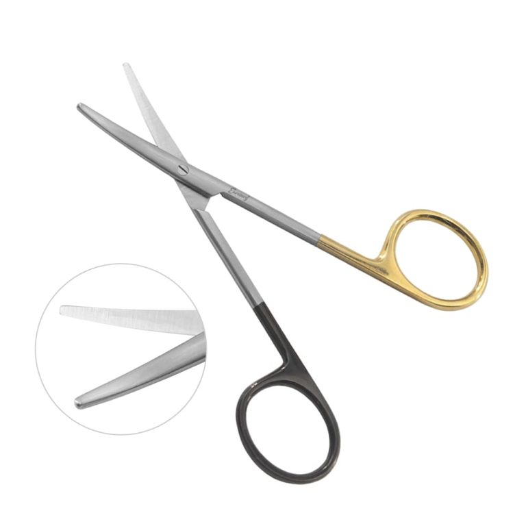 Super Sharp Strabismus Scissors 4 1/4" Curved - Tungsten Carbide