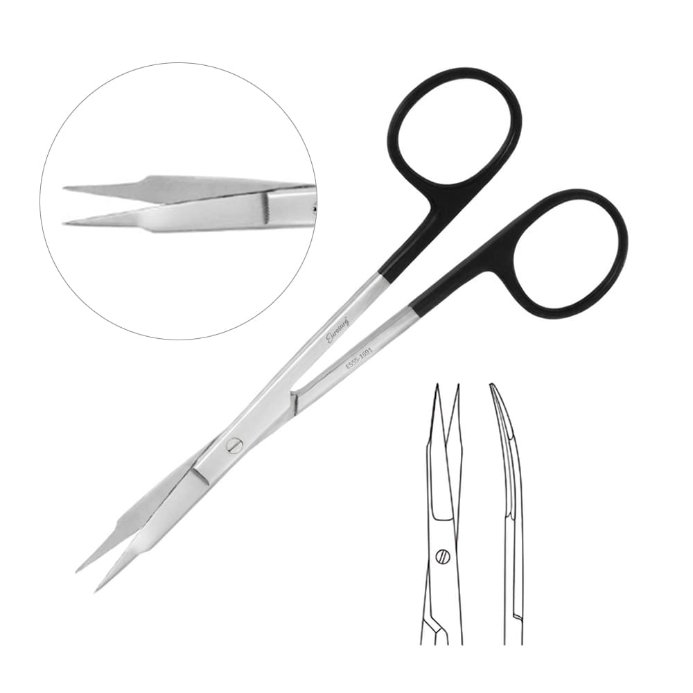 Goldman Fox Scissors SuperCut Curved Comfort Set Rings 13cm