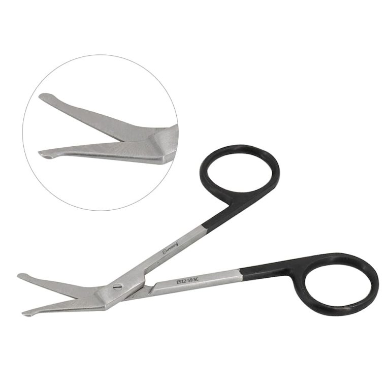 Iris Scissors Angular 4 1/4" with Two Probe Tip