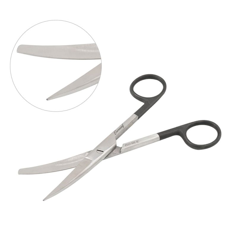 Supercut Canine Ear Cropping Scissors Curved - Sharp/Blunt