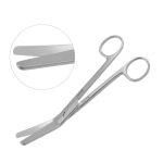 Fergusson Abdominal Scissors 7" Angled On Flat | Euro Surg