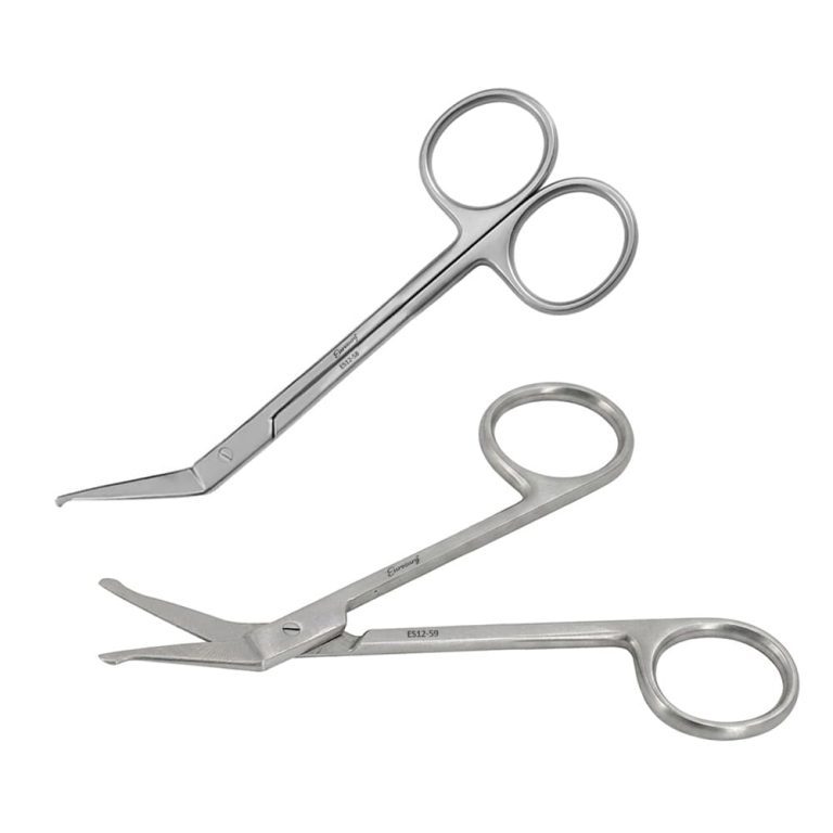 Iris Scissors Angular with Two Probe Tips | Euro Surg